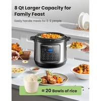 COMFEE’ 16 in 1 Electric Pressure Cooker 8 qt Instant Multi Cooker Olla de Presion Non-Stick Pot Yogurt Maker Slow Rice Cooke 2