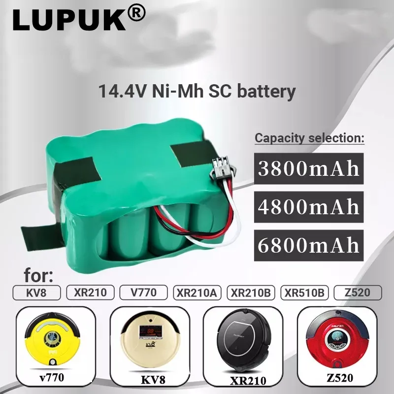 

New 14.4V nickel hydrogen replacement battery, 3800mah ~ 6800mah, used for KV8,xr210,xr510,xr210a,xr210b,xr510 B, xr510b, xr510c