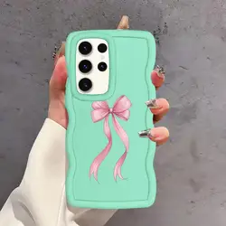Fashion Pink Bow Soft Phone Cover Case - Galaxy S20 FE (Mix01)