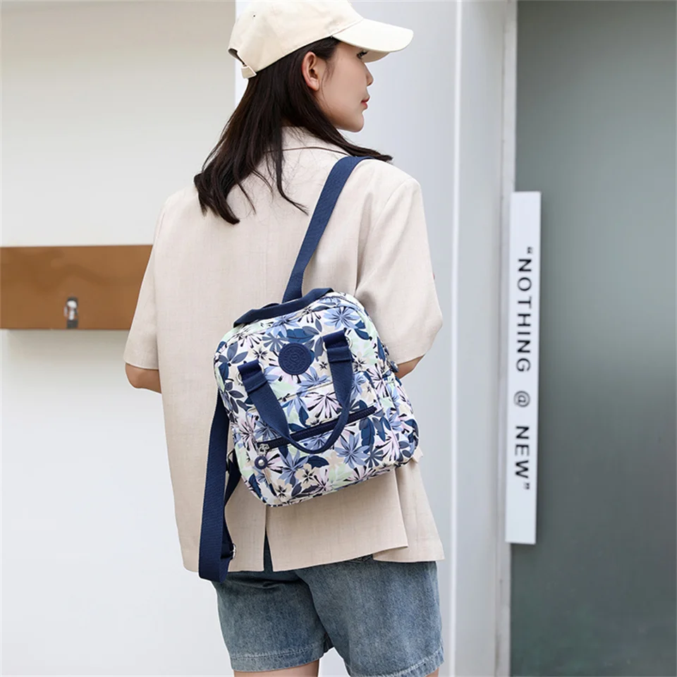 NEW Fashion Anti Theft Women Backpack Durable Fabric Nylon School Bag Pretty Style Girls School Backpack Female Travel Backpack 2