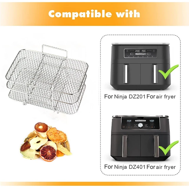 Air Fryer Rack for Ninja Foodi Grill XL Air Fryer, Multi-Layer Dehydrator  Rack Toast Rack Air Fryer Accessories - AliExpress