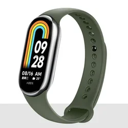 Waterproof Silicone Sport Watchbands - Universal Replacement Strap for Smart Fitness Trackers (20 Army Green)