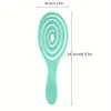 Manufacturers direct hollow back comb oval comb circular bead head non-skin curved row comb household multi-functional hair comb 6