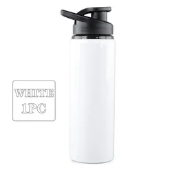 Leakproof Reusable Metal Water Bottle - Perfect for Outdoor Sports, Travel, and Holiday Gifts (White - 1PC)