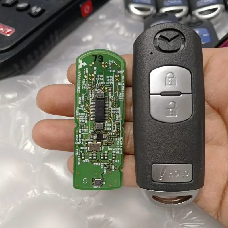Original PCB 315MHz ID49 Chip Smart Key For Mazda Axela CX4 CX5 2013- SKE13D-01 SKE13D02 Mitsubishi System