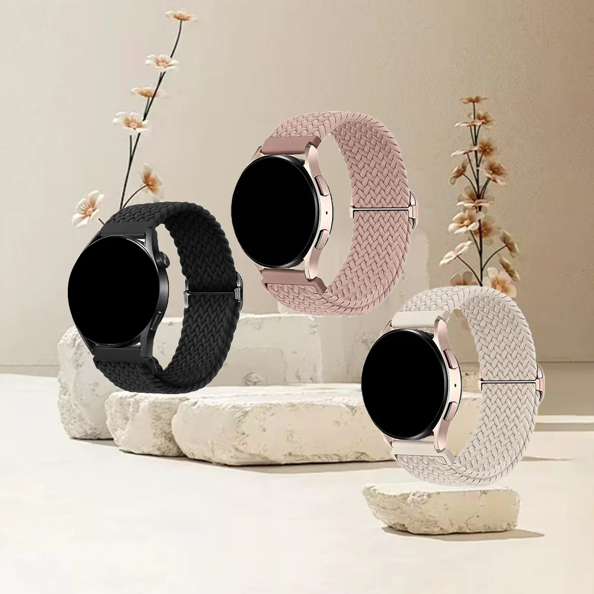 3pcs Multi-Size Braided Loop Watch Bands