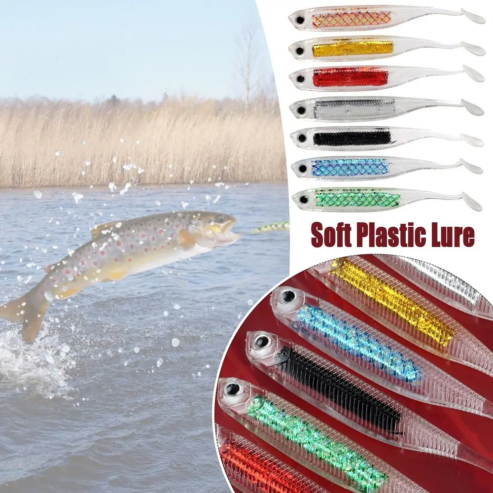 

6 шт./партия, рыболовные приманки, 80 мм, 2,2 г