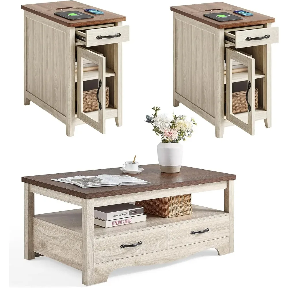 Farmhouse Coffee Table Set 1