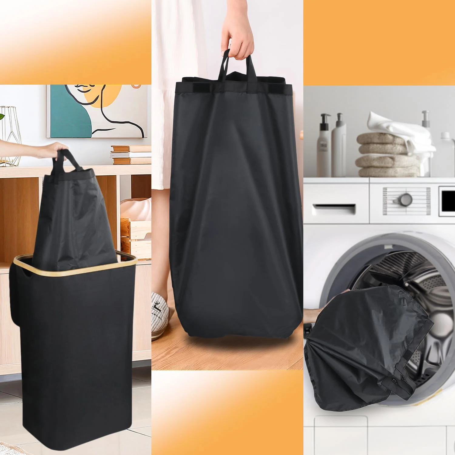 Collapsible Reusable Bottle Storage & Collection Tote Bag