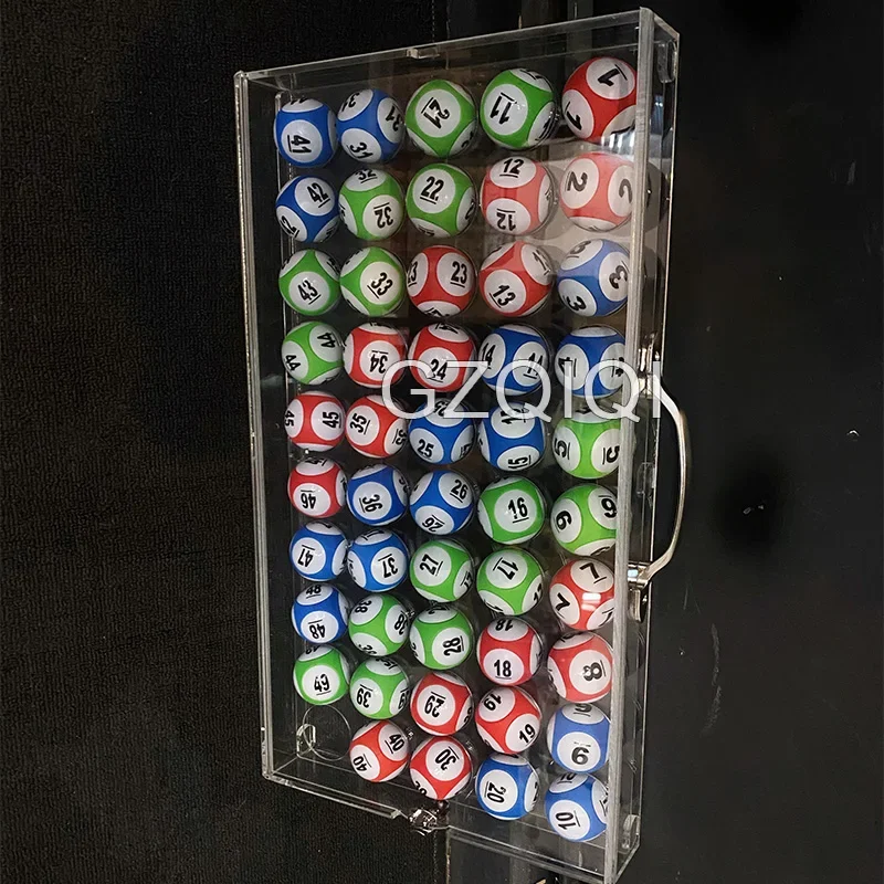Acrylic ball box 50 ball storage box table tennis bingo