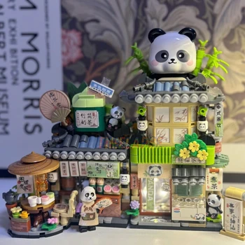 Panda Pet Zoo & Coffee Shop Building Blocks Kit 1
