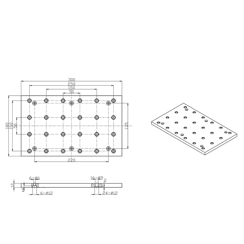 BHBD-Worktable Work Bench For 3018 CNC Routers Milling DIY Engraving Machine Tools