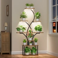 Indoor Plant Stand With Grow Lights