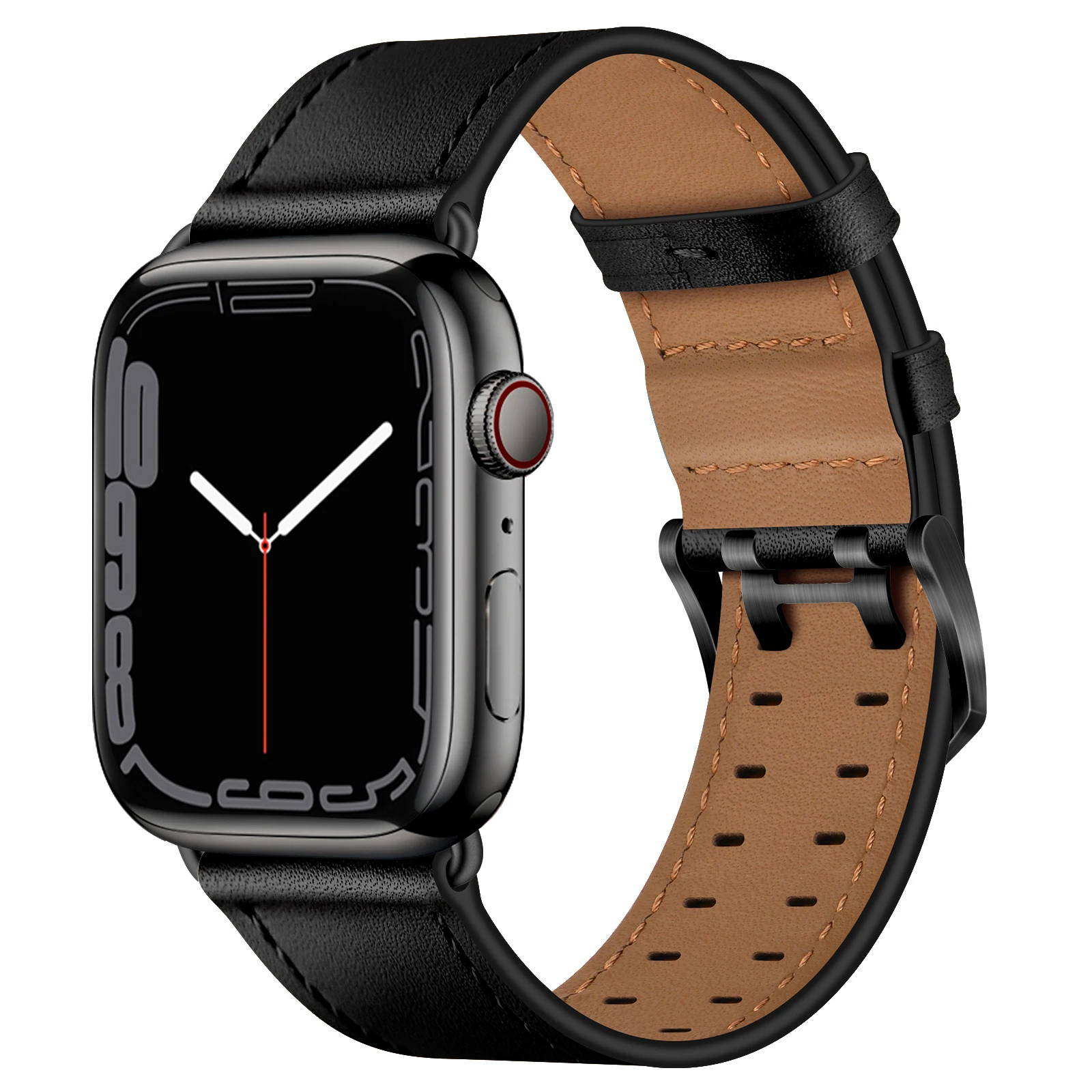 

Rubber Strap+Metal Case For Apple Watch Band 45mm 44mm 40mm 41mm Modification Kit Watchband For iWacth Series 8 7 6 5 4 Bracele
