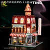 HUIQIBAO Toys MOC City Corner Coffee Shop Architecture Style Street View Micro Building Blocks for Children Construction Bricks 6