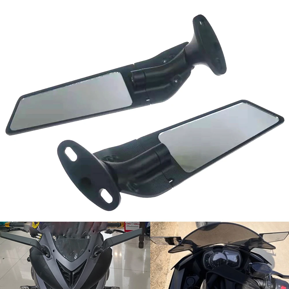 

forBMW S1000RR HP4 HP2 Triumph DAYTONA 675 R Motorcycle wind wing sports car rotating large field of view rearview mirror