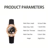 5PCS Set Watch For Women Luxury Leather Analog Ladies Quartz Wrist Watch Fashion Bracelet Watch Set Female Relogio Feminino 2