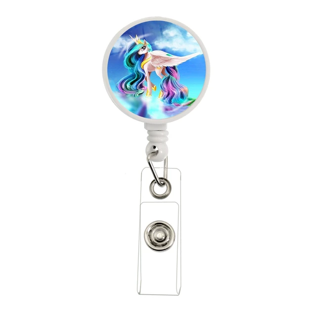 Unicorn Retractable Badge Reel, Id Badge Holder