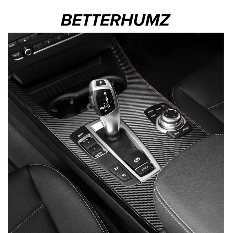 BMW X3 F25 X4 F26 Alcantara 자동차 인테리어 센터 콘솔 기어 시프터 패널 트림 프레임 성능 스티커 액세서리로 제작
