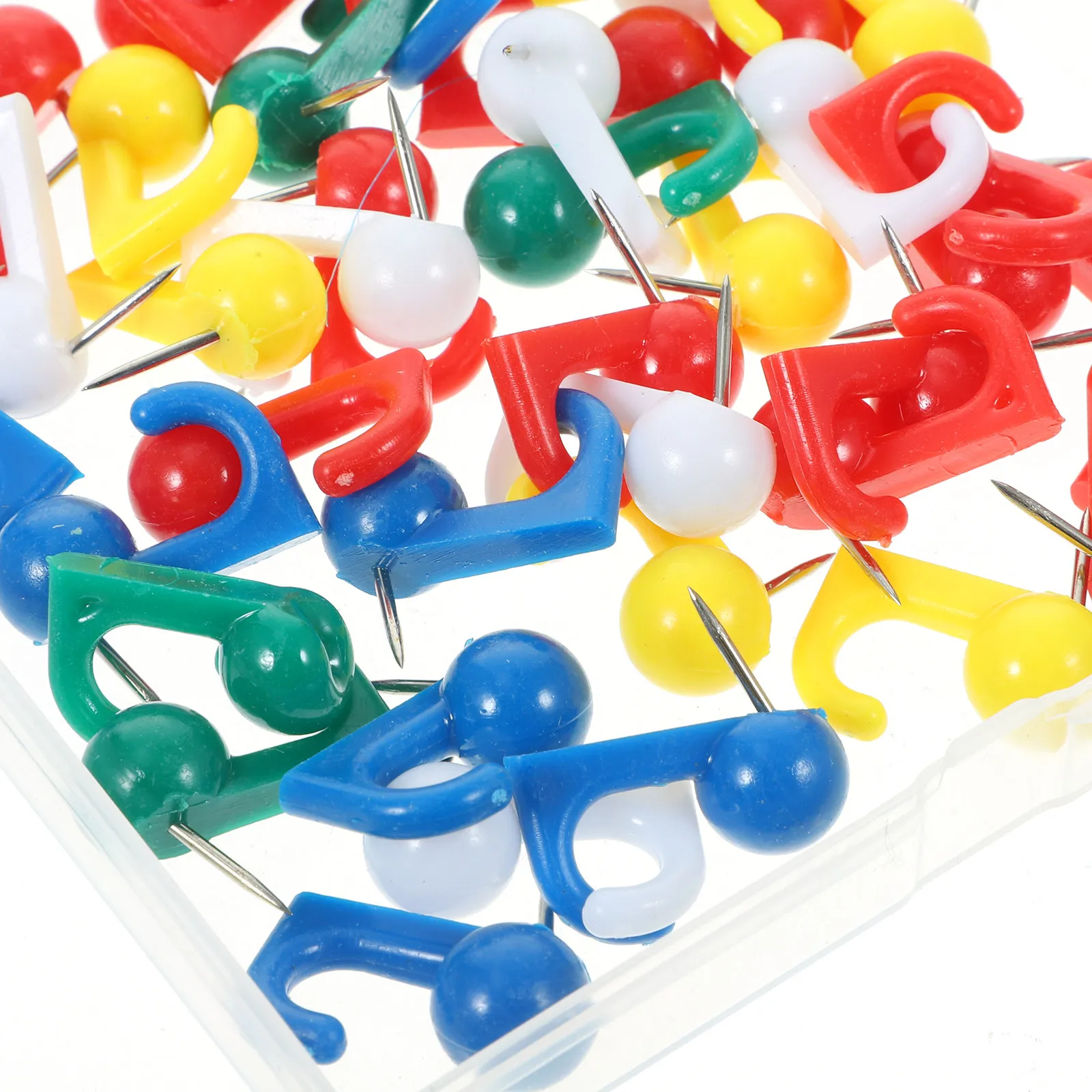 2박스 다용도 푸시핀/썸타크/후크 세트 (사무실, 가정, 게시판, 여행 지도, 사진 벽, 미술 공예, 지리학용)