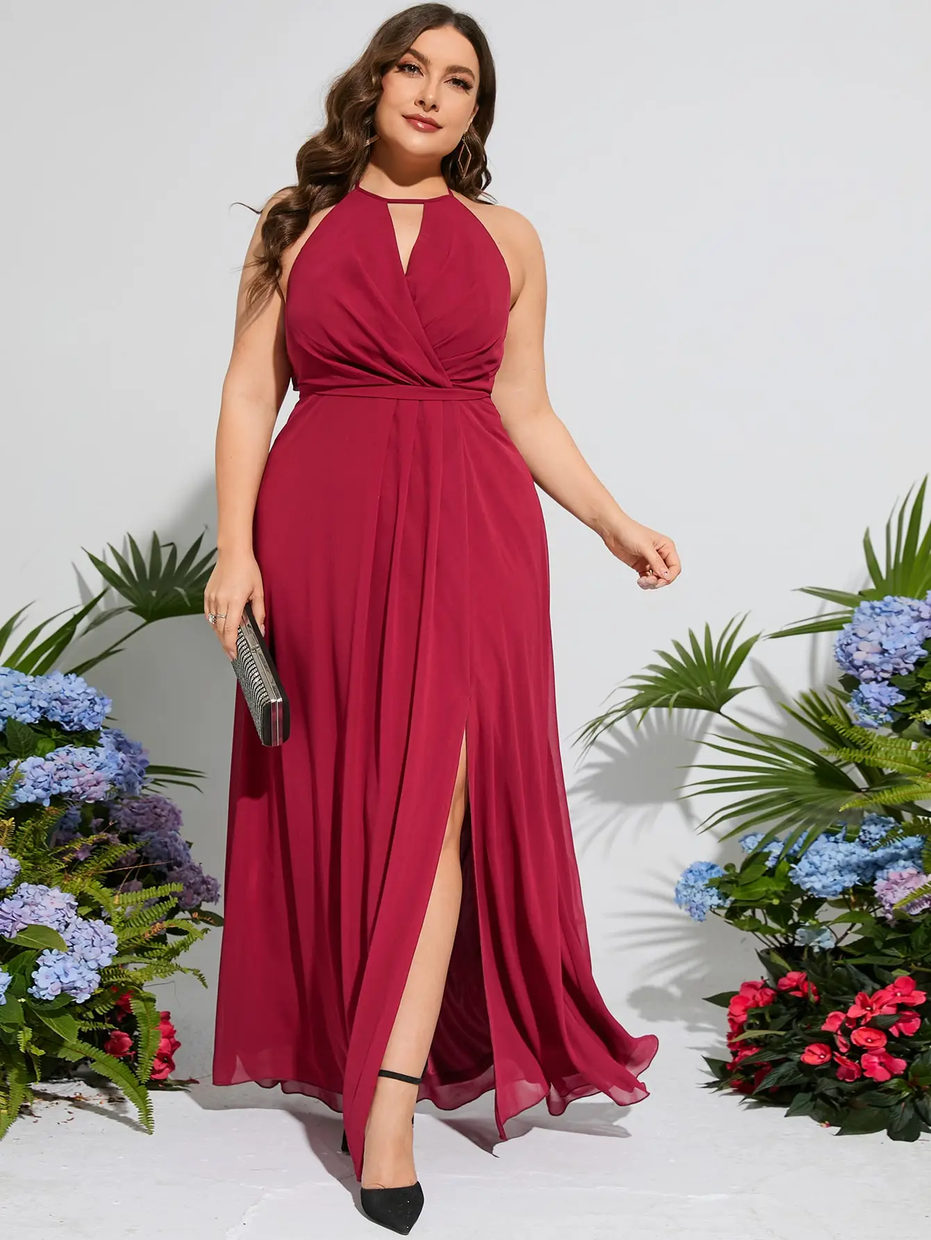 住まい/暮らし/子育て Floral Sexy Long Gown 住まい/暮らし/子育て