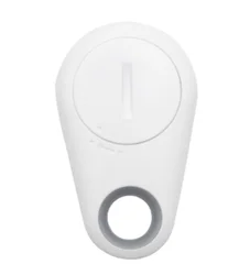 Enhanced Smart Mini GPS Tracker for Lost Items - Wireless Locator for Wallets, Pets, and Keys (WHITE)