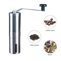 Manual Coffee Grinder Portable Coffee Bean Grinders Mini Stainless Steel Easy Hand Handmade Mill Foamer Kitchen Accessories Tool - Image 4