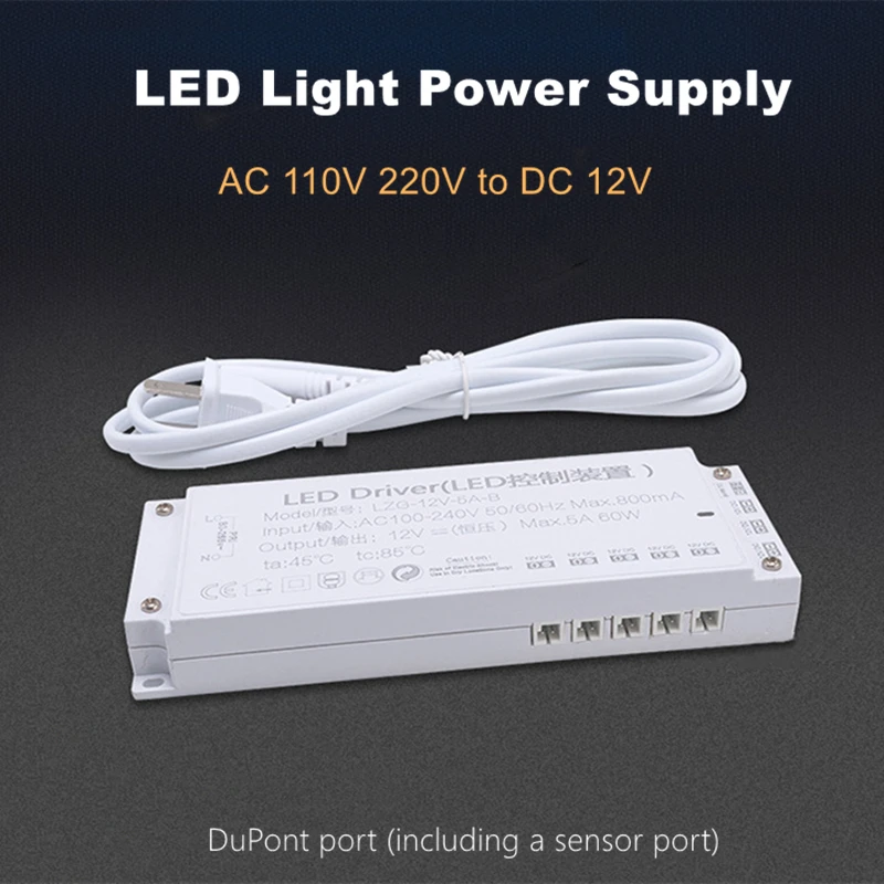 Description Picture 3 of itemAC110V-220V to DC12V Lighting Transformer DuPont Port Driver 3 Pin Hand Door Sensor LED Cabinet Light Power Supply 18W 24W 36W