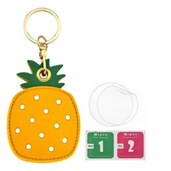 Premium Leather Keychain with Braided Rope - Protective Cover and Anti - Scratch Design (Keychain - 31)