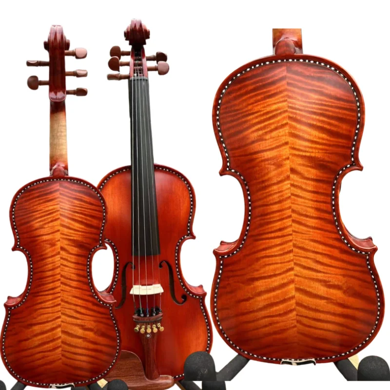 SONG 5 String Mastr Viola 15".Spurce top,Flamed Maple Back, inlay shell
