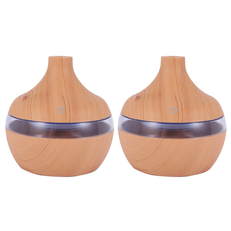 

Hot 2X Wood Grain Aromatherapy USB Humidifier Water Droplets Air Purification Essential Oil Aroma Diffuser Grain