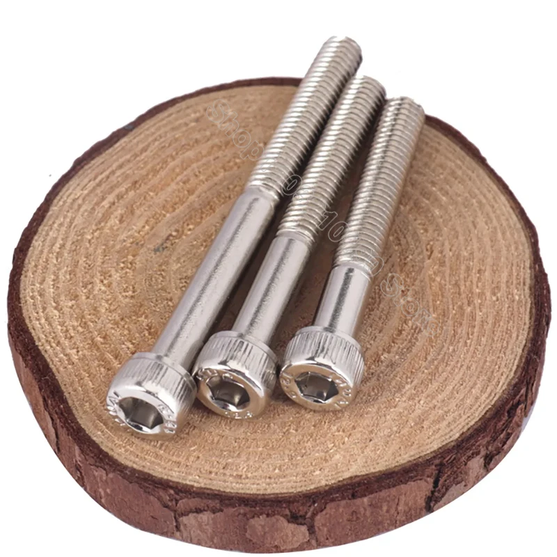 MewuDecor 100-Pack #6-32 X 3/8" Socket Head Cap Screws - Stainless Steel 304, Allen Drive