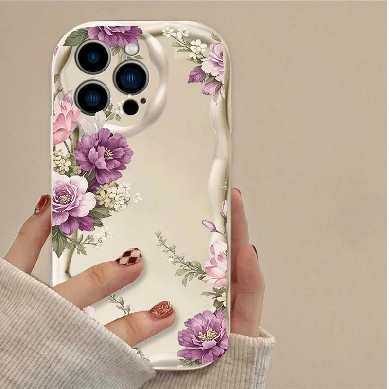 Vintage Rose Lotus Floral Phone Case