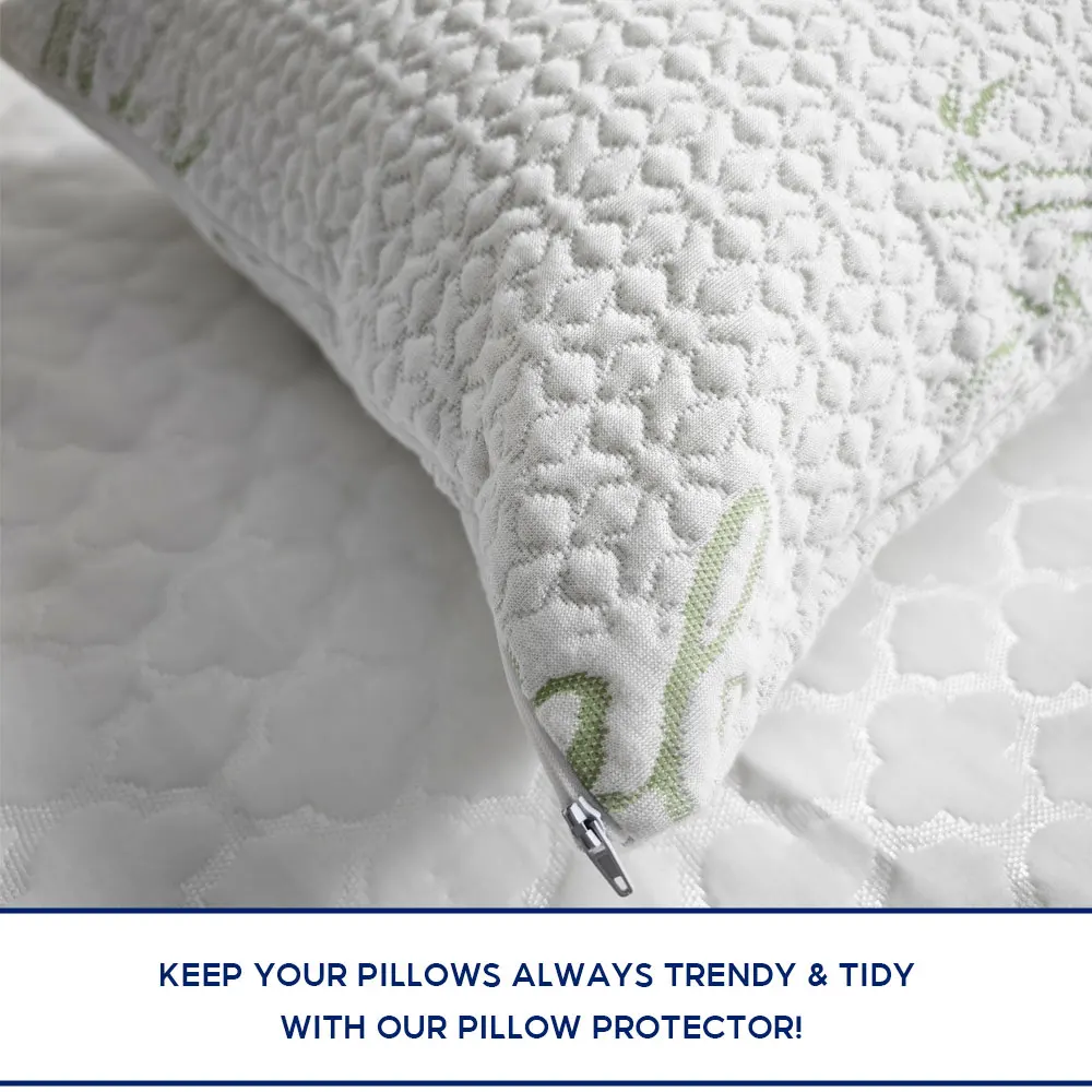 1pc  Waterproof Pillow Protector Covers Bamboo Pillow Cover  Allergy Dust & Mite Proof Zippered Pillowcase 4