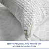 1pc  Waterproof Pillow Protector Covers Bamboo Pillow Cover  Allergy Dust & Mite Proof Zippered Pillowcase 4
