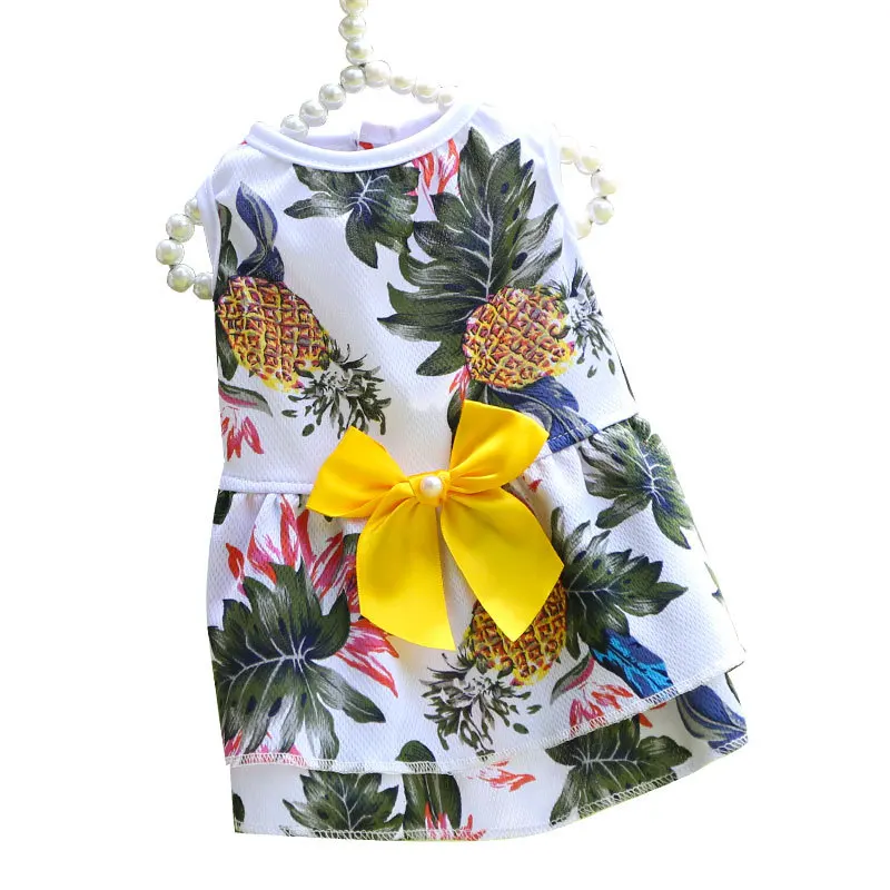 thumbnail image 1 of Ropa de playa hawaiana para perros, estampado de moda de verano, ropa para mascotas, camiseta Floral para perros pequeños, camisas para cachorros y gatos, chaleco, 1 of 5
