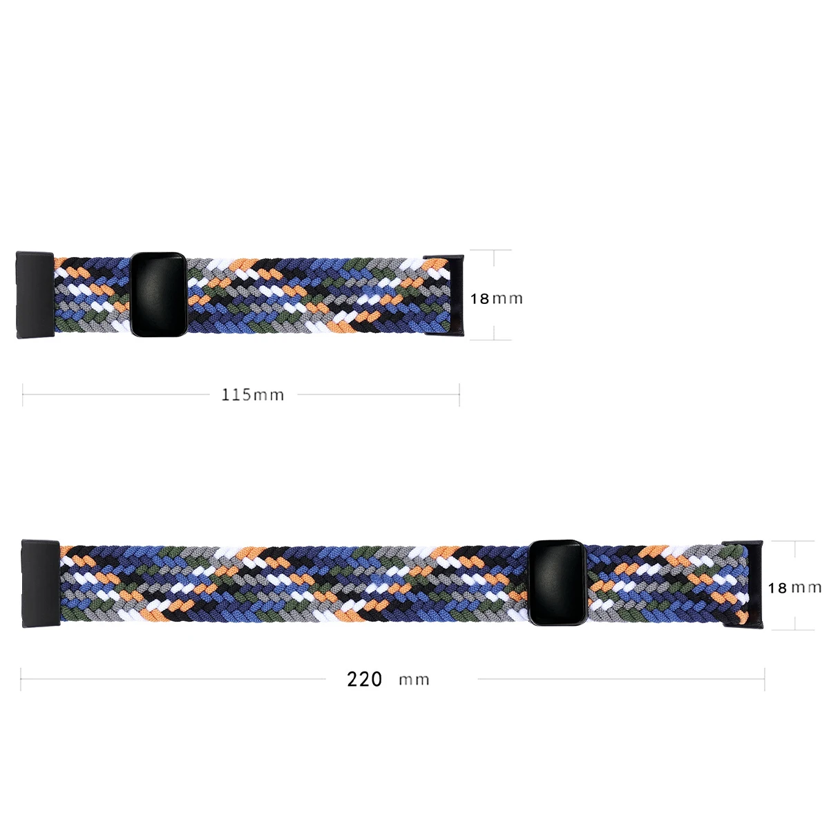 Braided Nylon Strap with Magnetic Buckle - Adjustable and Comfortable Watchband Accessories