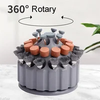 35 Hole Rotating Base Tool Rotary Engraving Tool Grinding Head Needle Storage Box Holder Carving Tool Polishing Wheel Organizer 1