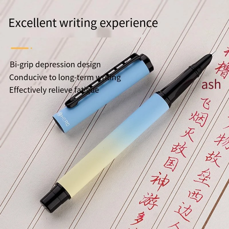 Hero Calligraphy Practice Pen with Posture Correction Grip and Replaceable Ink Cartridge