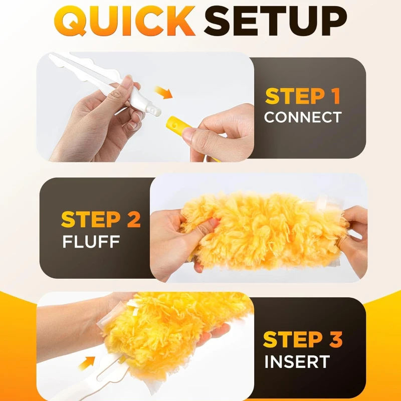 50pcs Disposable Feather Duster Double Sided Electrostatic Precipitator For Cleaning Dust Spider Web Cleaning Roof and Desktop cleaning duster feather duster disposable feather duster