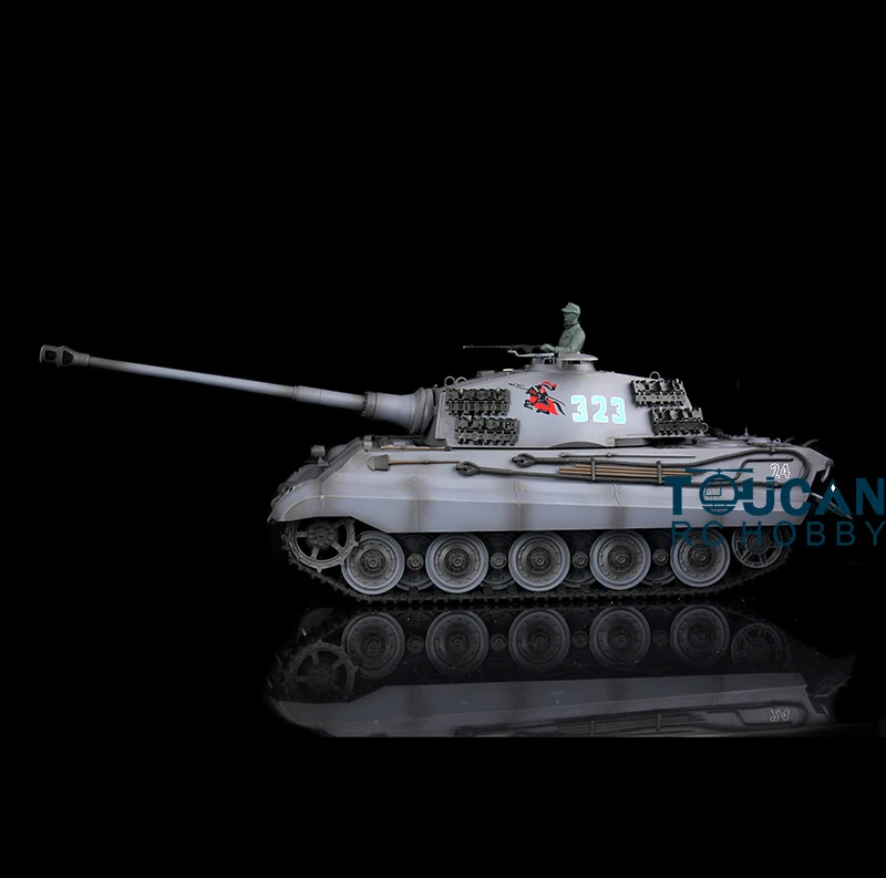 1/16 Scale HENG LONG 7.0 Plastic German King Tiger RTR RC Tank 3888A 360° Turret Gifts TH17533-SMT4 4