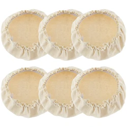 Set of 6 Reusable Elastic Cloth Covers for Sourdough Fermentation Jars (6pcs)