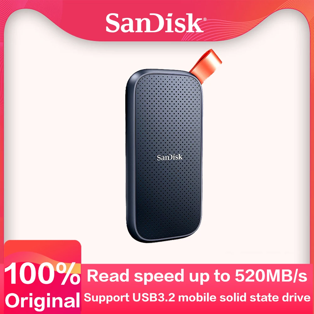 SanDisk Portable Solid State SSD E30 1TB 480GB 520M USB 3.2 HD 2TB external hard for Laptop Mobile Hard Disk HDD Storage Devices