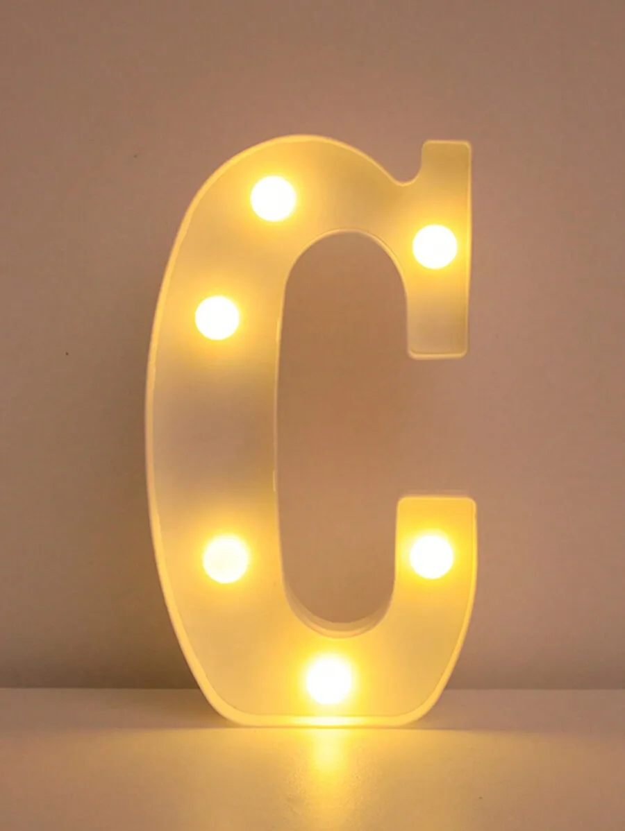 ตัวเลือกสินค้า ตัวอักษร LED ตกแต่งบ้าน 21.8 ซม.