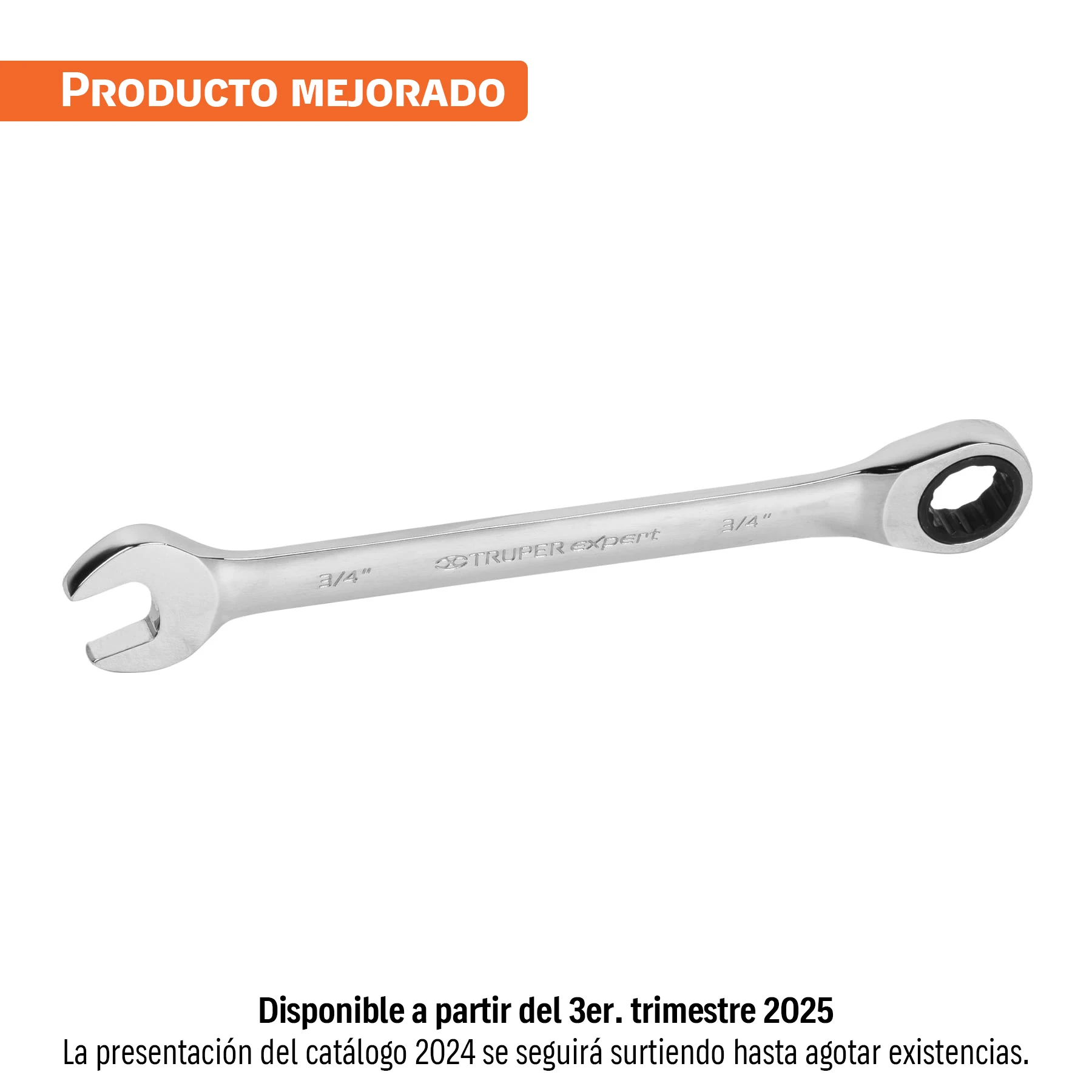 Llave combinada con matraca 3/4' x 238 mm largo, Expert