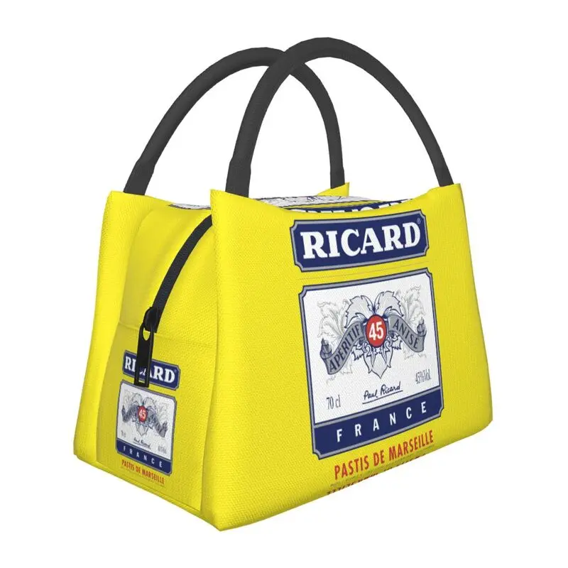 

Custom France Ricard Lunch Bag Women Cooler Thermal Insulated Lunch Boxes for Work Pinic or Travel