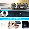Car Fan Three-Head USB 3-Speed Adjustable 360-Degree Rotation Suitable For Car Cooling Powerful Fan With Hidden Aromatherapy Box 4