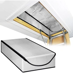 Attic Stair Insulation Cover Silver Double Sided Aluminum Foil Attic Dust Cover Premium Attic Insulation Cover High Efficiency