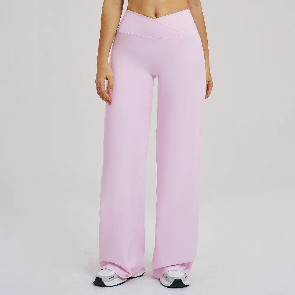 Yoga Flared Pants Women Sexy High Waist Wide Leg Pants Gym Fitness Bell Bottom Trousers Sports Flared Pants Latin Dance Trousers 3