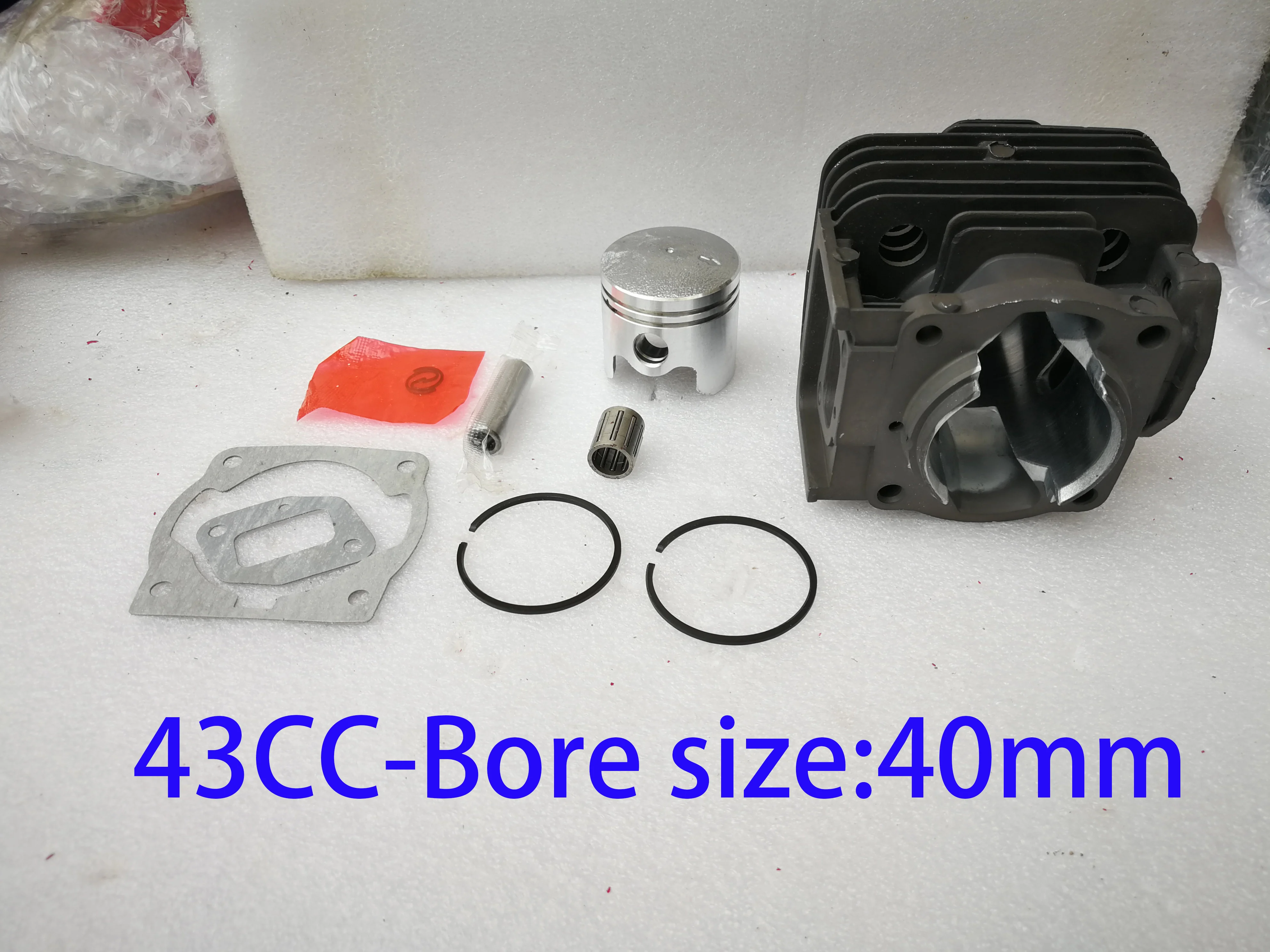 Cylinder Piston Kits for 40mm 44mm 40-5/430/TL43/TU43 CG430 Brush Cutter Grass Trimmer Engine 43cc  52cc Bearing Gasket carburetor repair kit brush cutter gasket for chinese trimmer cg260 cg330 cg430 cg520 gx35 43cc 52cc carburetors